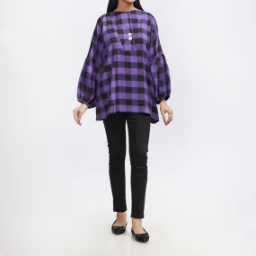 1PC- Flannel Checkered Top PW9044