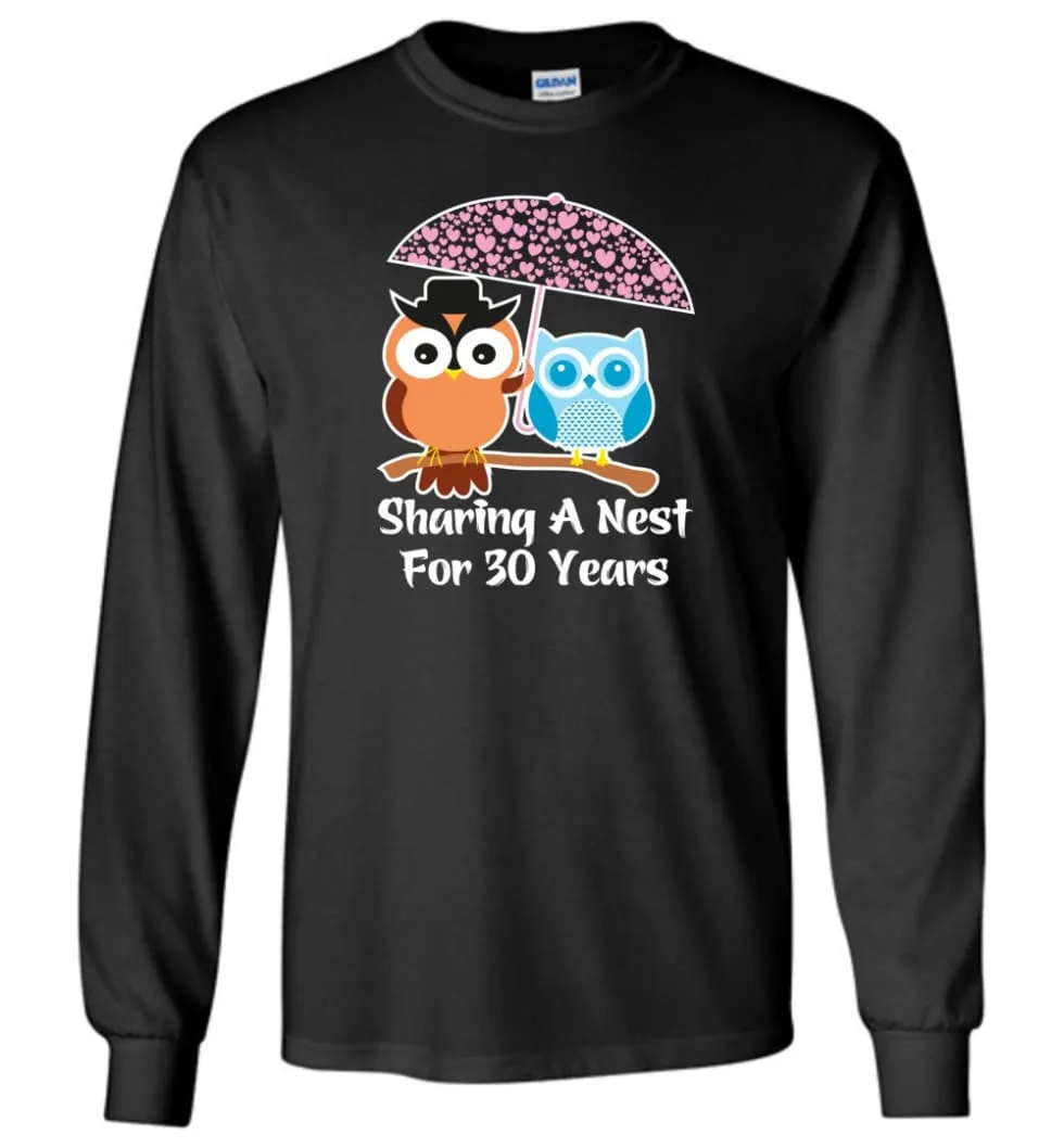 30 Years Wedding Anniversary Gifts Valentine's Day Long Sleeve T-Shirt