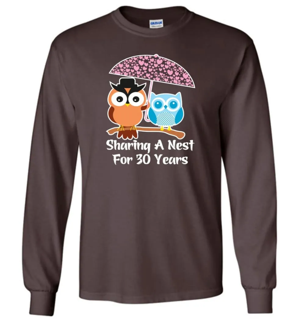 30 Years Wedding Anniversary Gifts Valentine's Day Long Sleeve T-Shirt