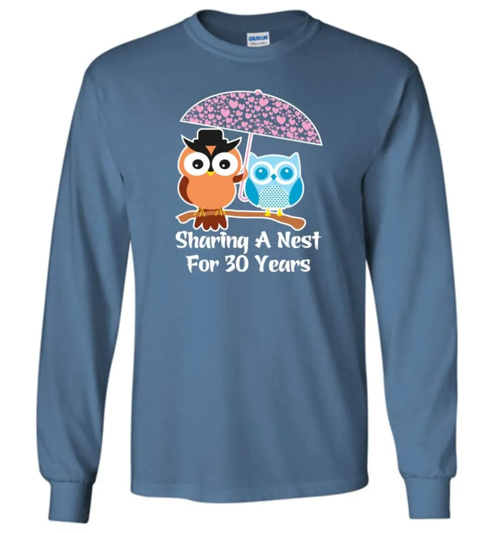 30 Years Wedding Anniversary Gifts Valentine's Day Long Sleeve T-Shirt