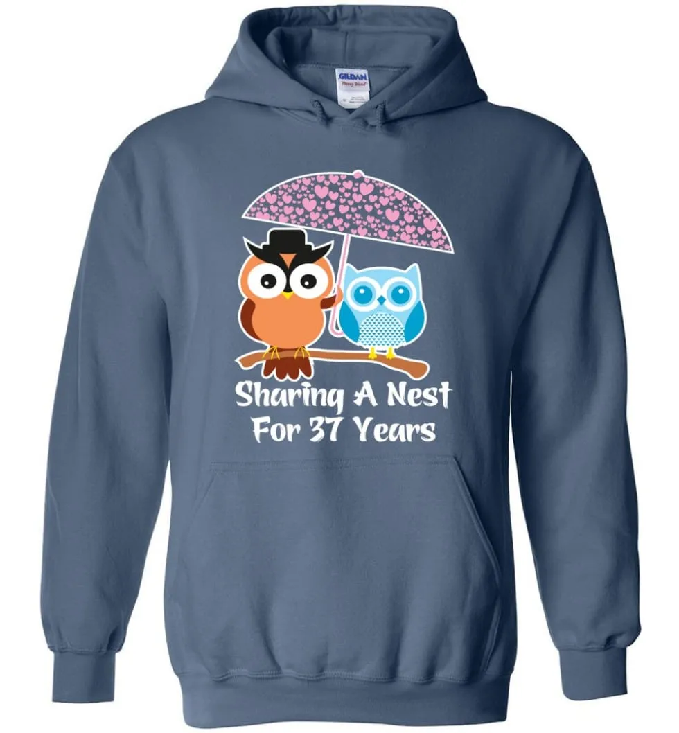 37 Years Wedding Anniversary Gifts Valentine's Day Hoodie