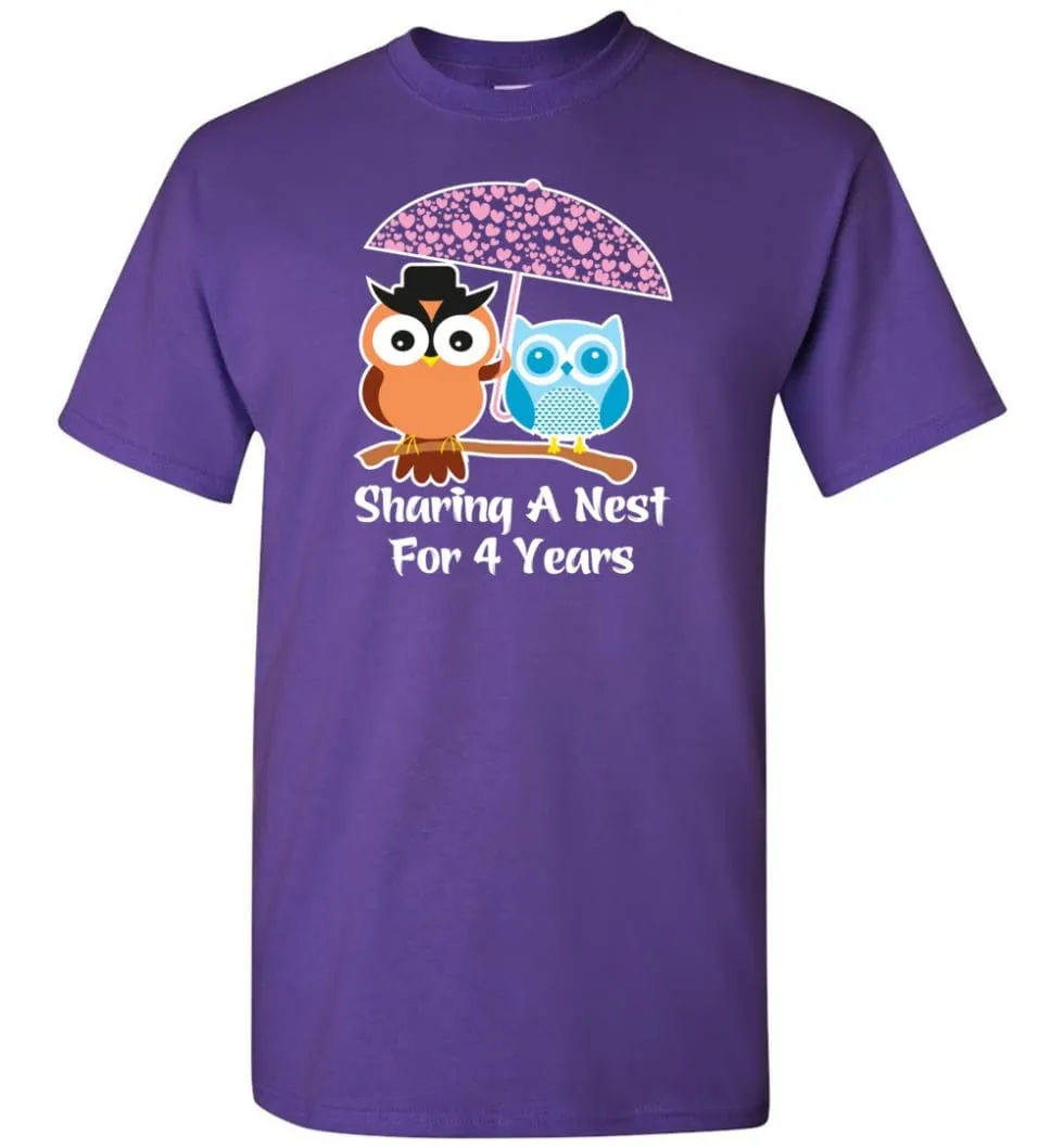 4 Years Wedding Anniversary Gifts Valentine's Day T-shirt