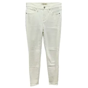 9” High Rise Skinny Jeans By Madewell In White, Size: 2/26