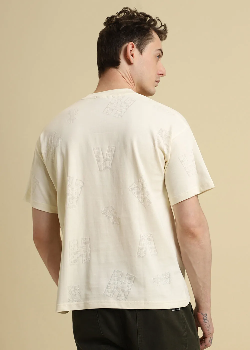 Alpha Cream Oversized T-shirt