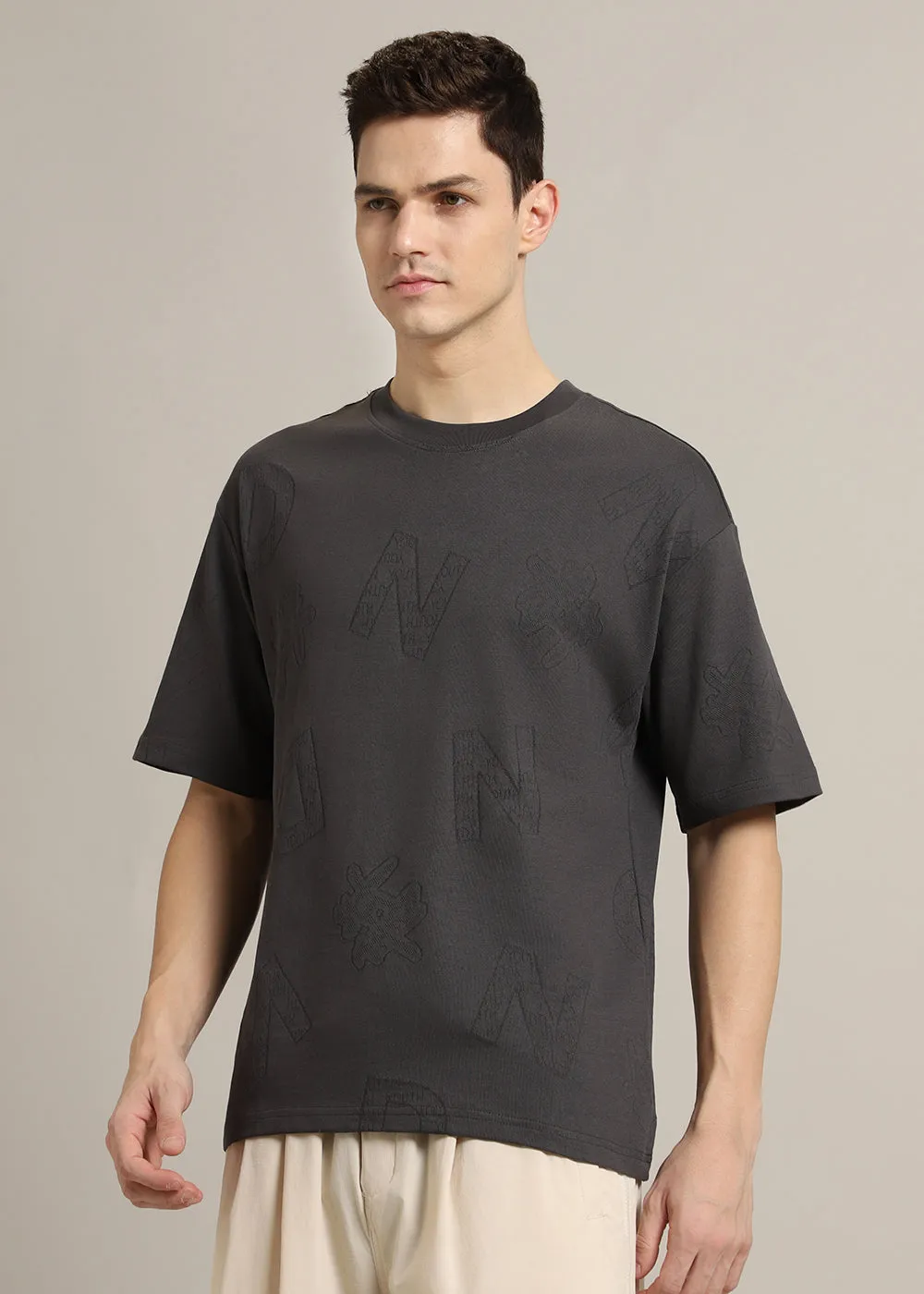 Alpha Grey Oversized T-shirt