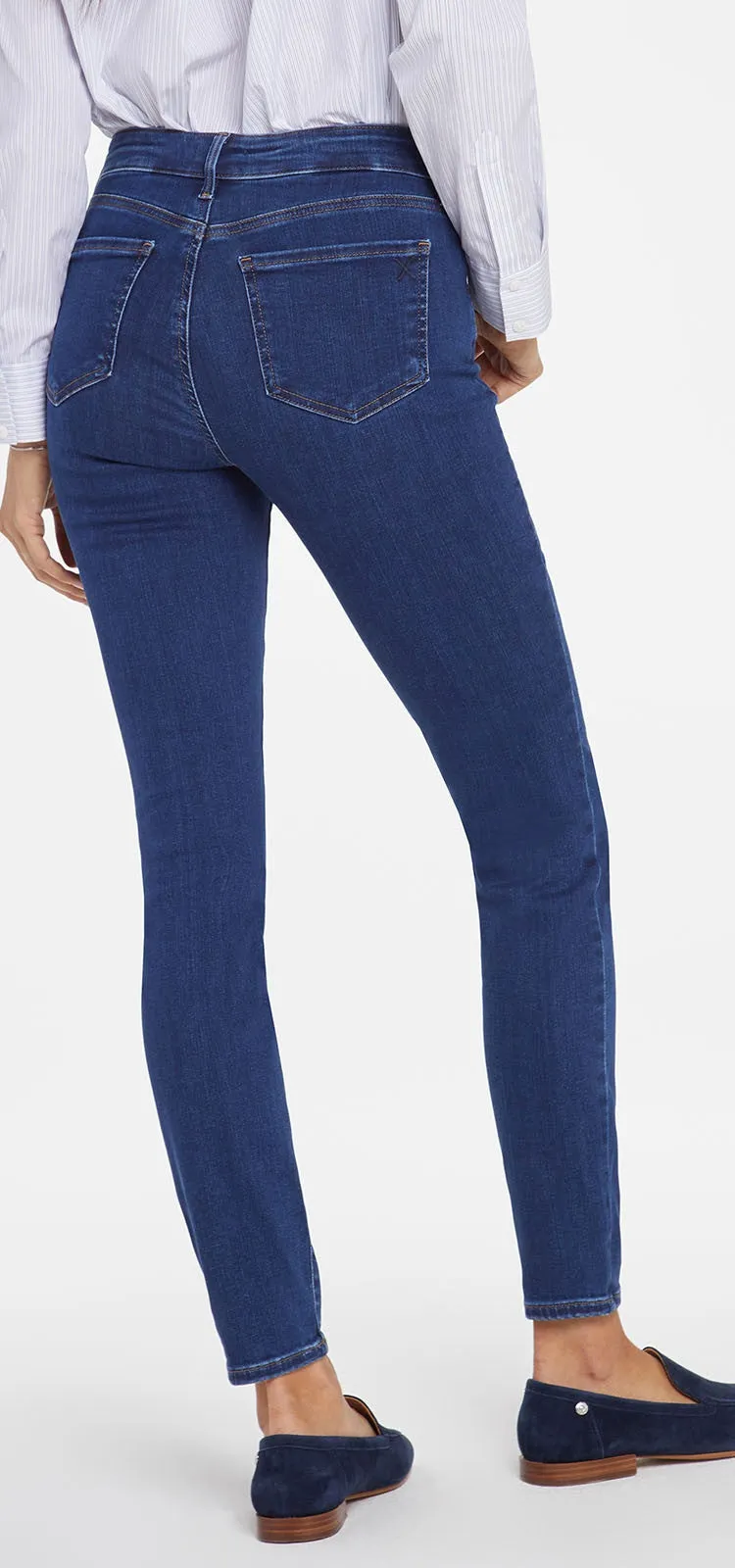 Ami Skinny Jeans Mediumblauw Premium Denim | Quinn