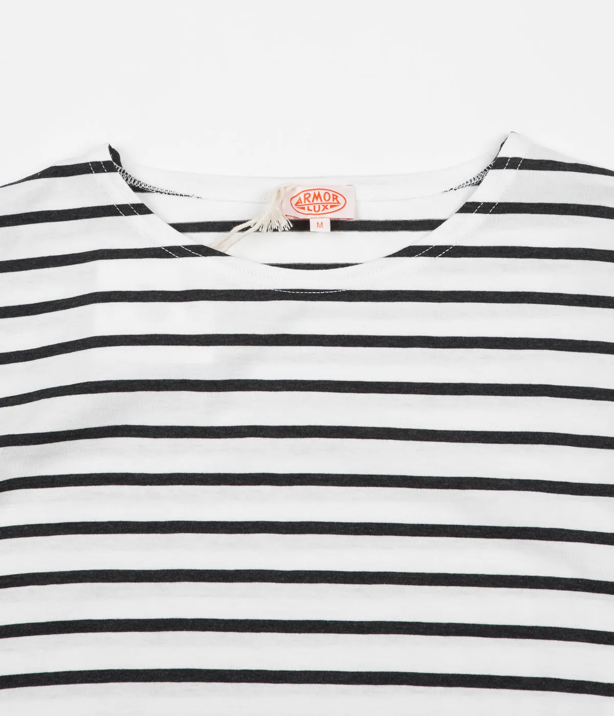 Armor Lux Breton Sailor Striped T-Shirt - Milk / Ebony