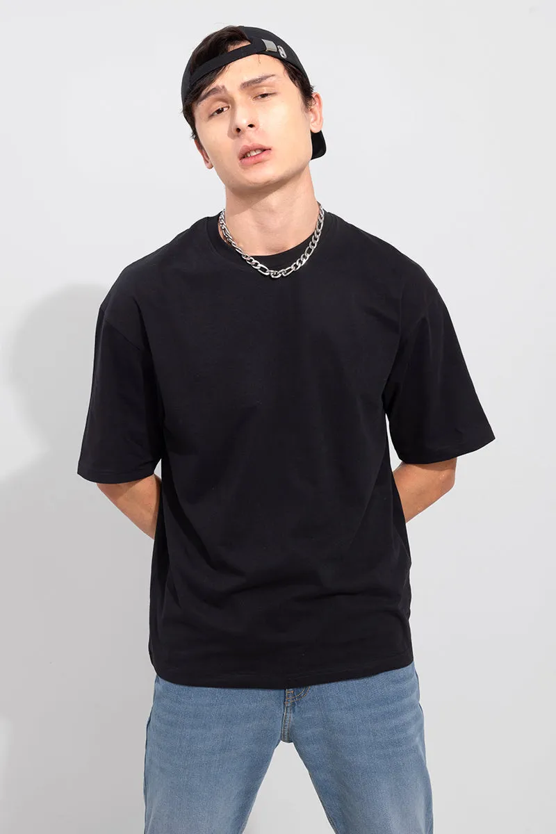 Artificial Reality Black Oversized T-Shirt