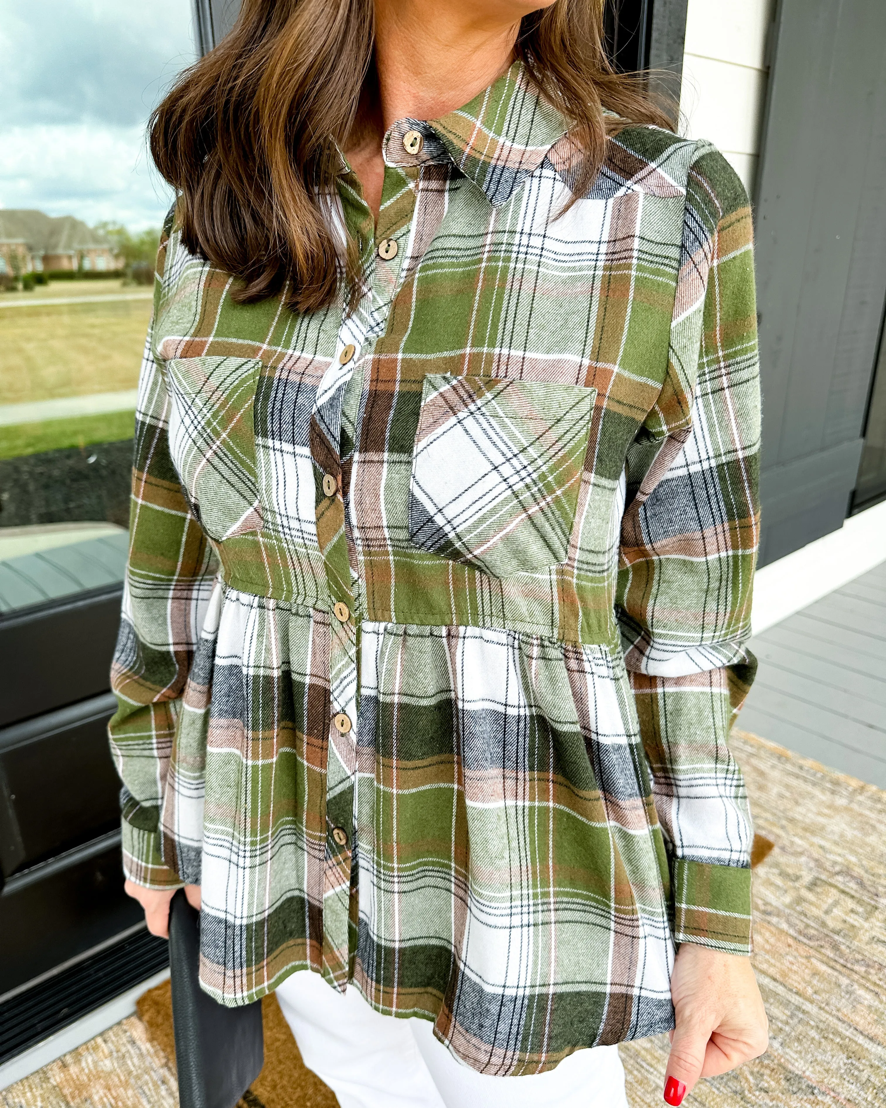 Babydoll Flannel Top