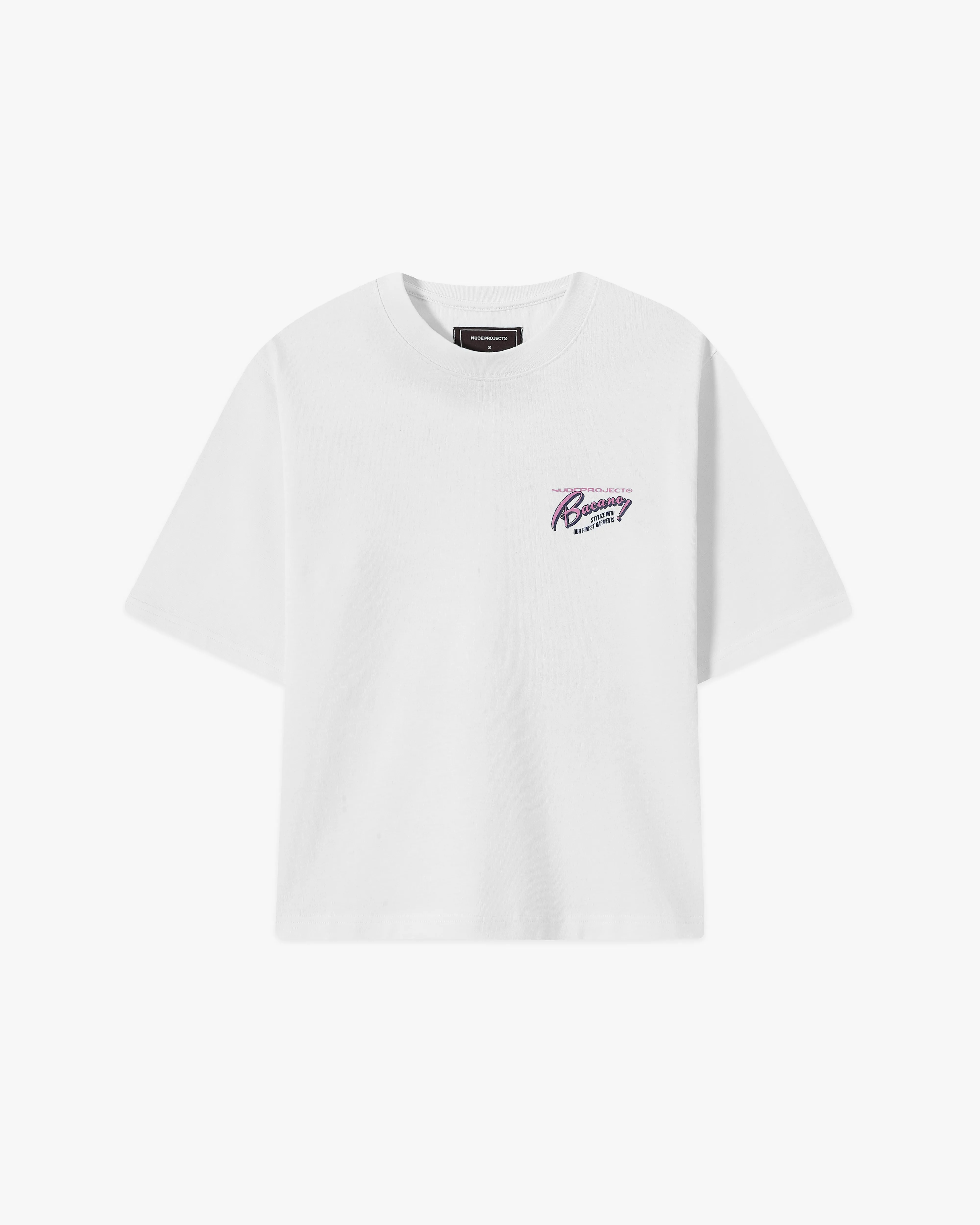 BACANO CROPPED TEE WHITE