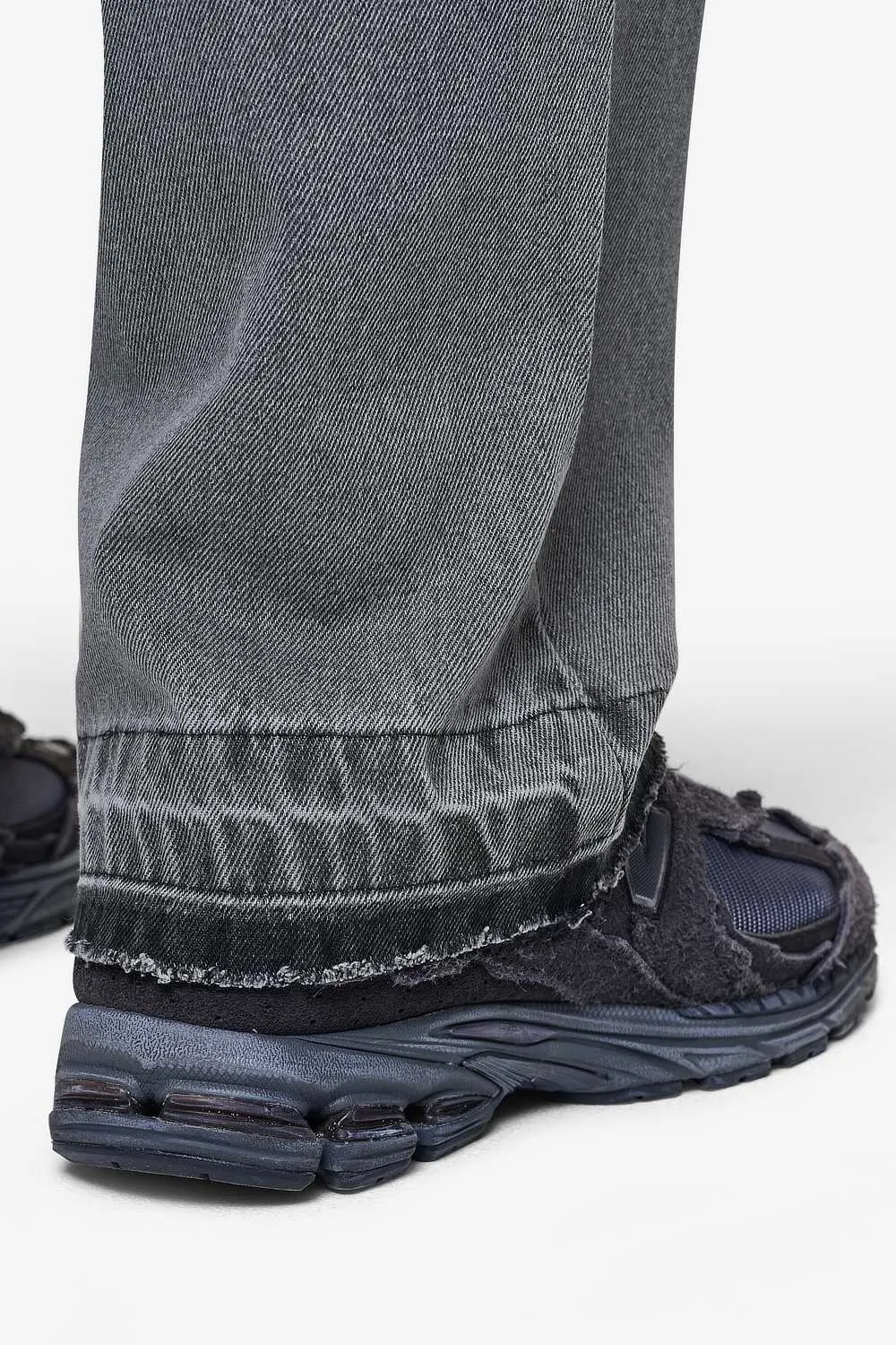 Barrow Wide Baggy Jeans Washed Anthracite