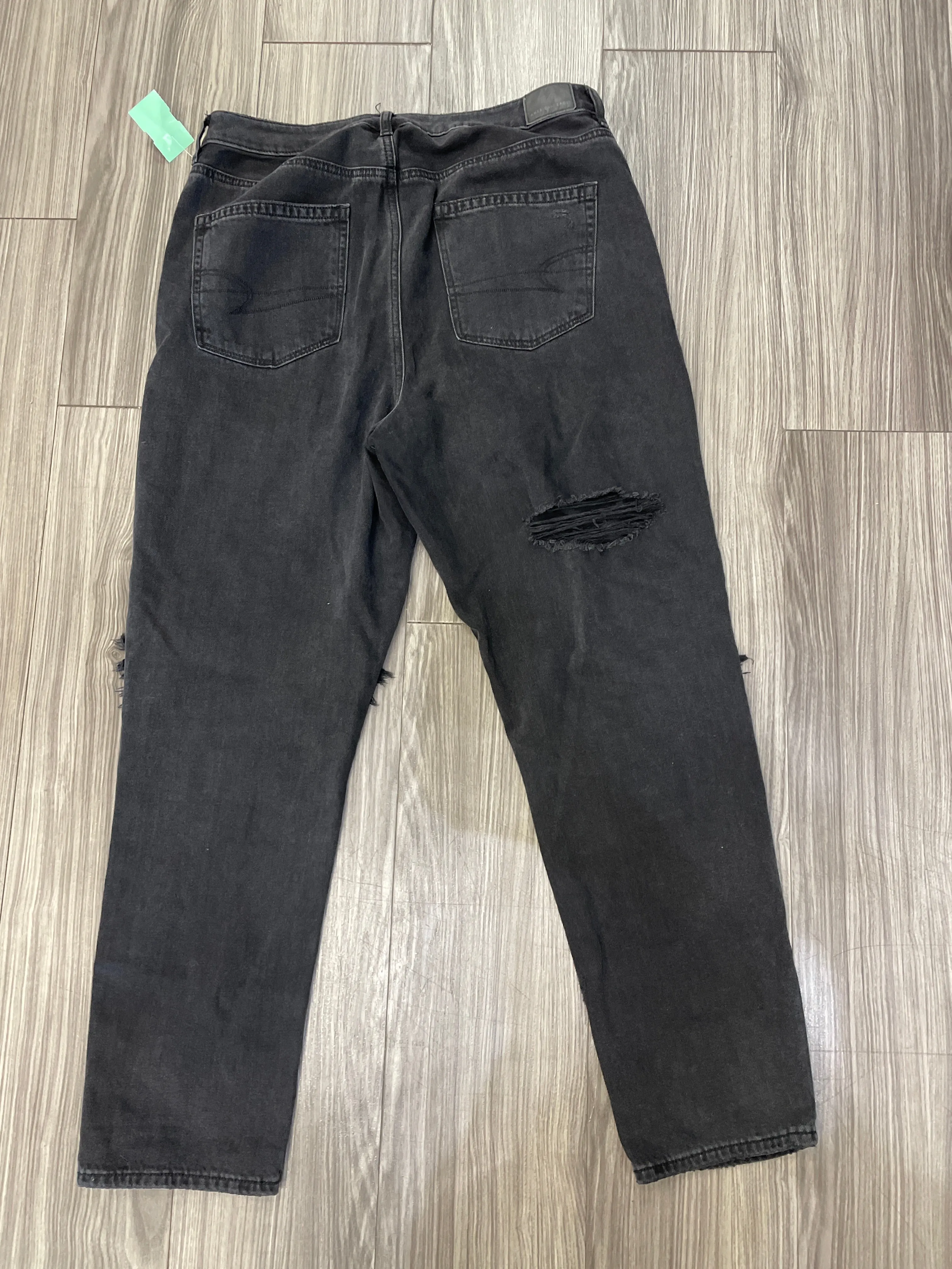 Black Jeans Boyfriend American Eagle, Size 12