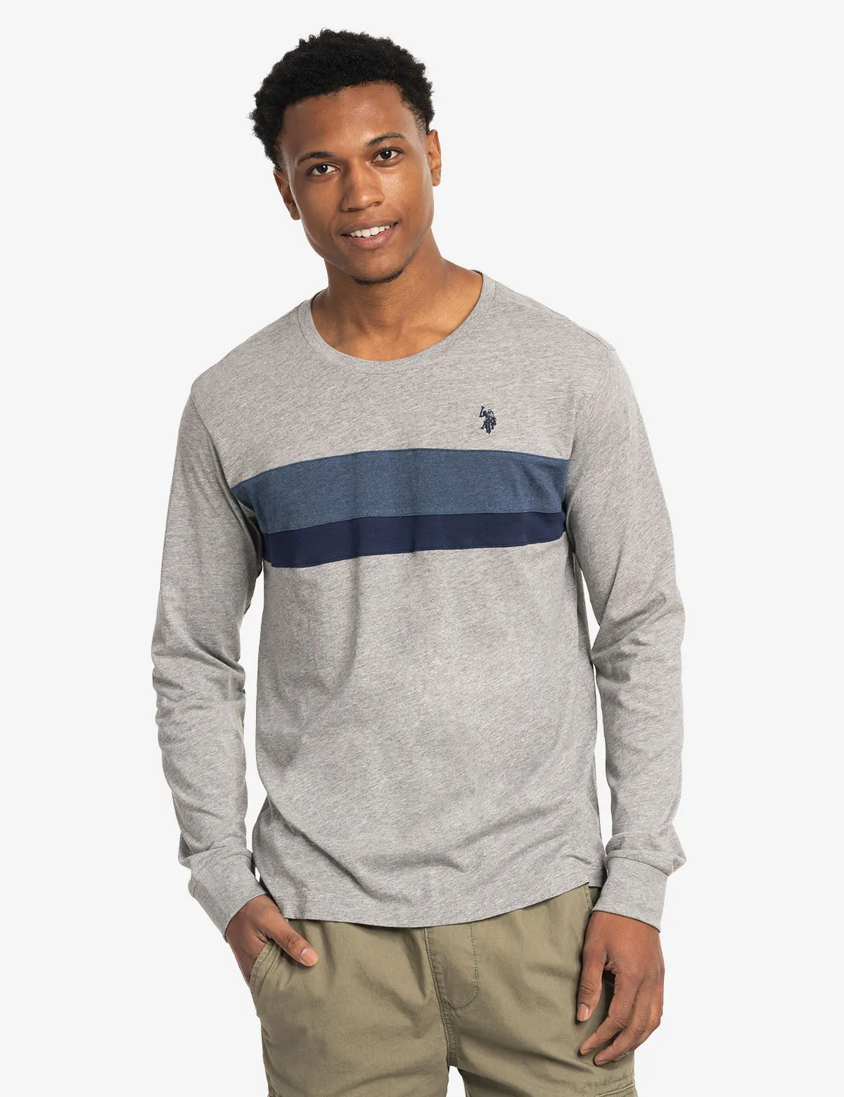 COLORBLOCK LONG SLEEVE JERSEY T-SHIRT