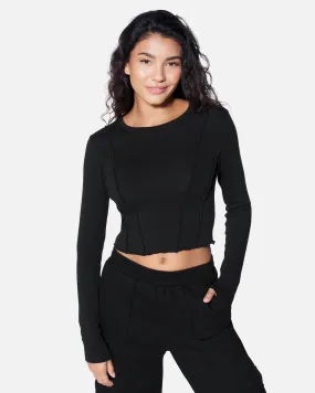 ESSENTIAL EASY LIVING LONG SLEEVE TOP