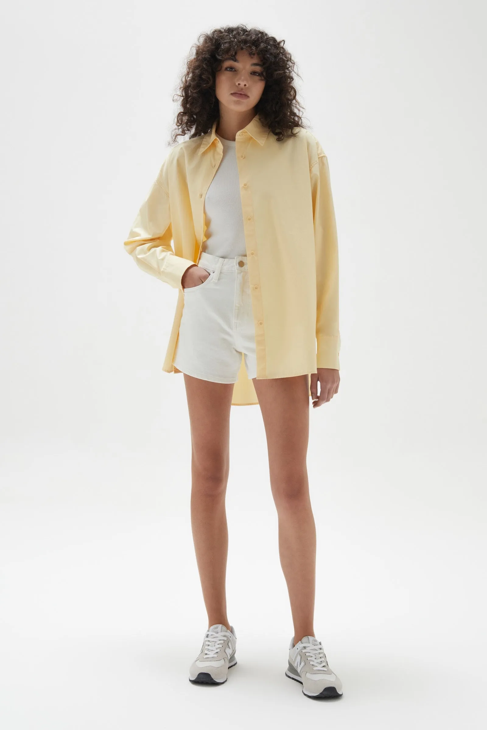 Everyday Poplin Shirt Lemon