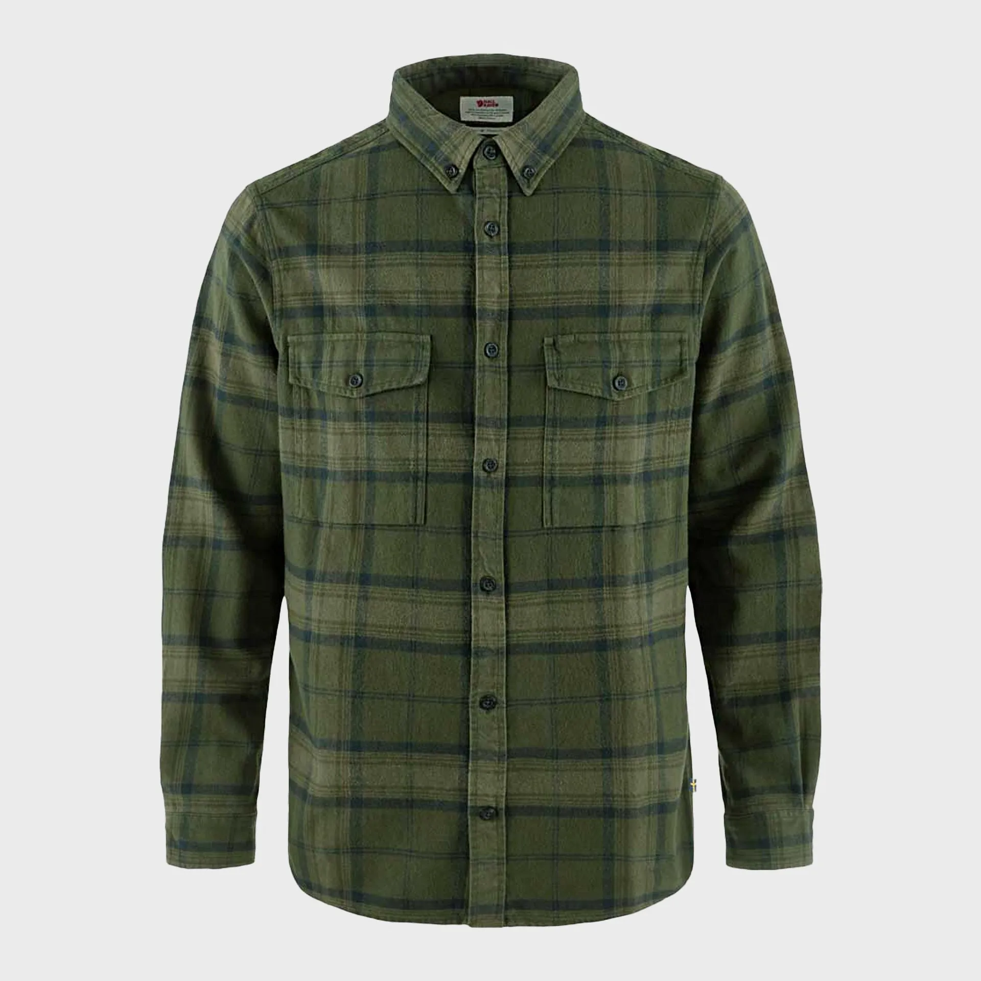 Fjallraven Mens Övik Twill Shirt - Deep Forest-Green