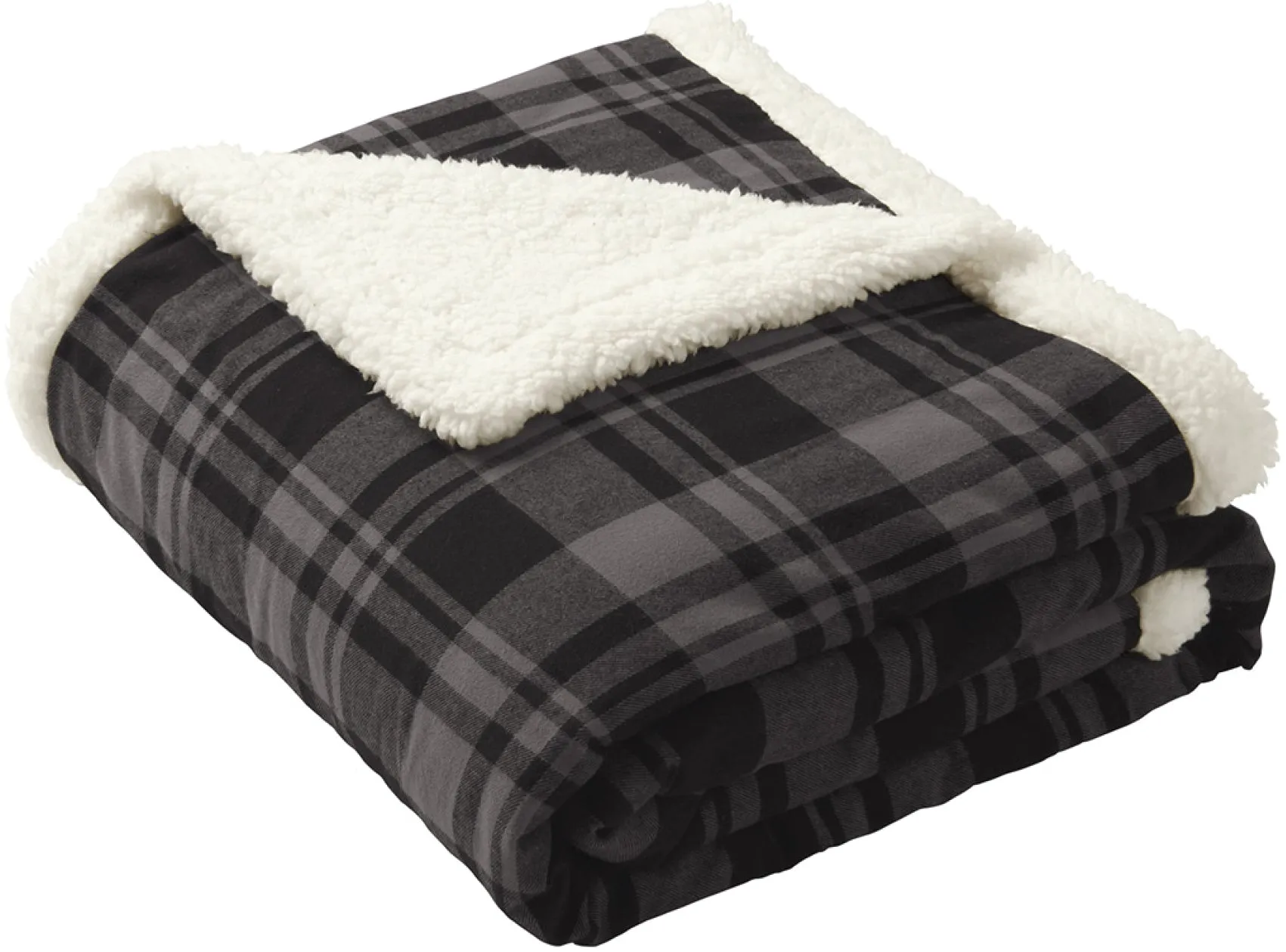 Flannel Sherpa Blanket Plaid