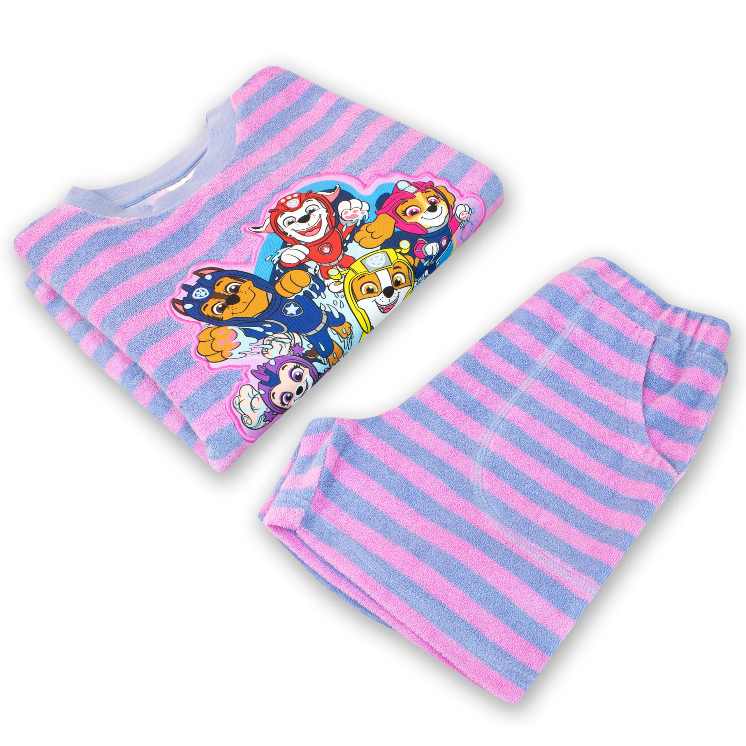 Girls Paw Patrol Towelling T-Shirt and Shorts Set