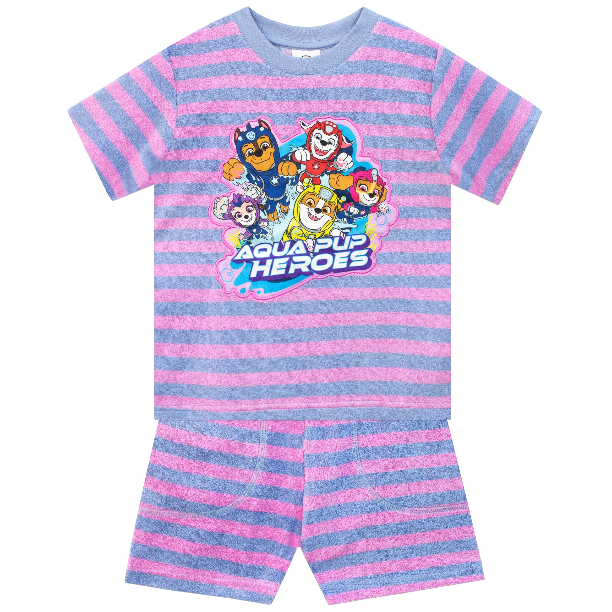 Girls Paw Patrol Towelling T-Shirt and Shorts Set