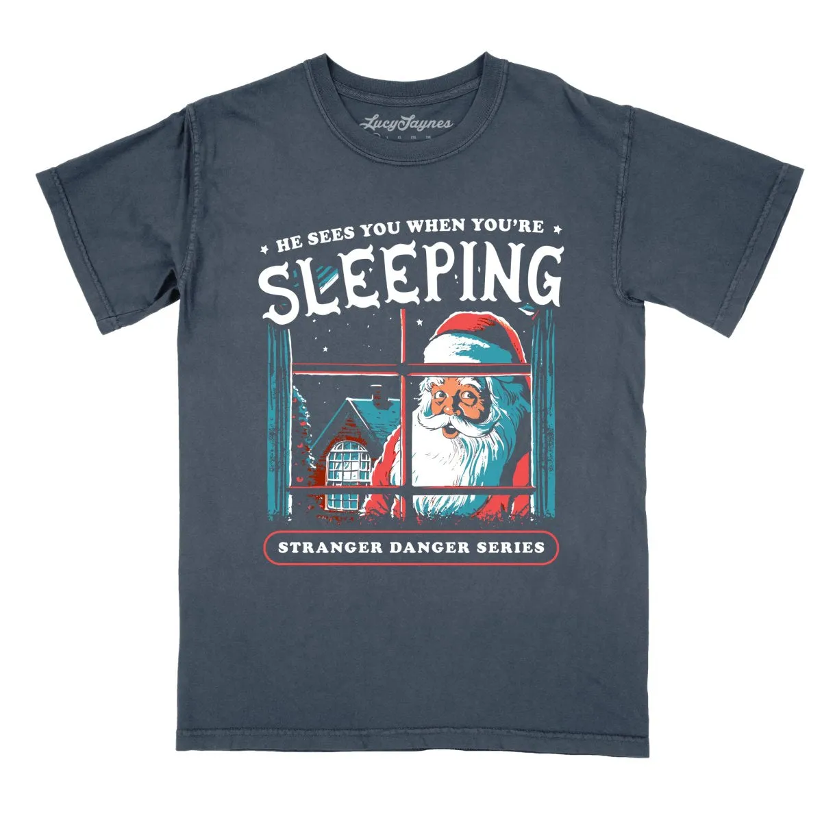 He Sees You When You're Sleeping Comfort Colors Tee