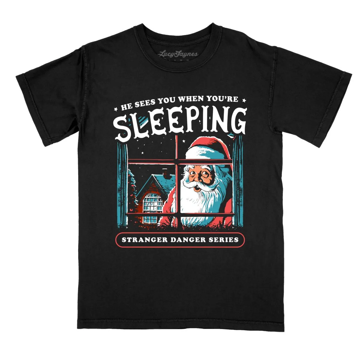 He Sees You When You're Sleeping Comfort Colors Tee