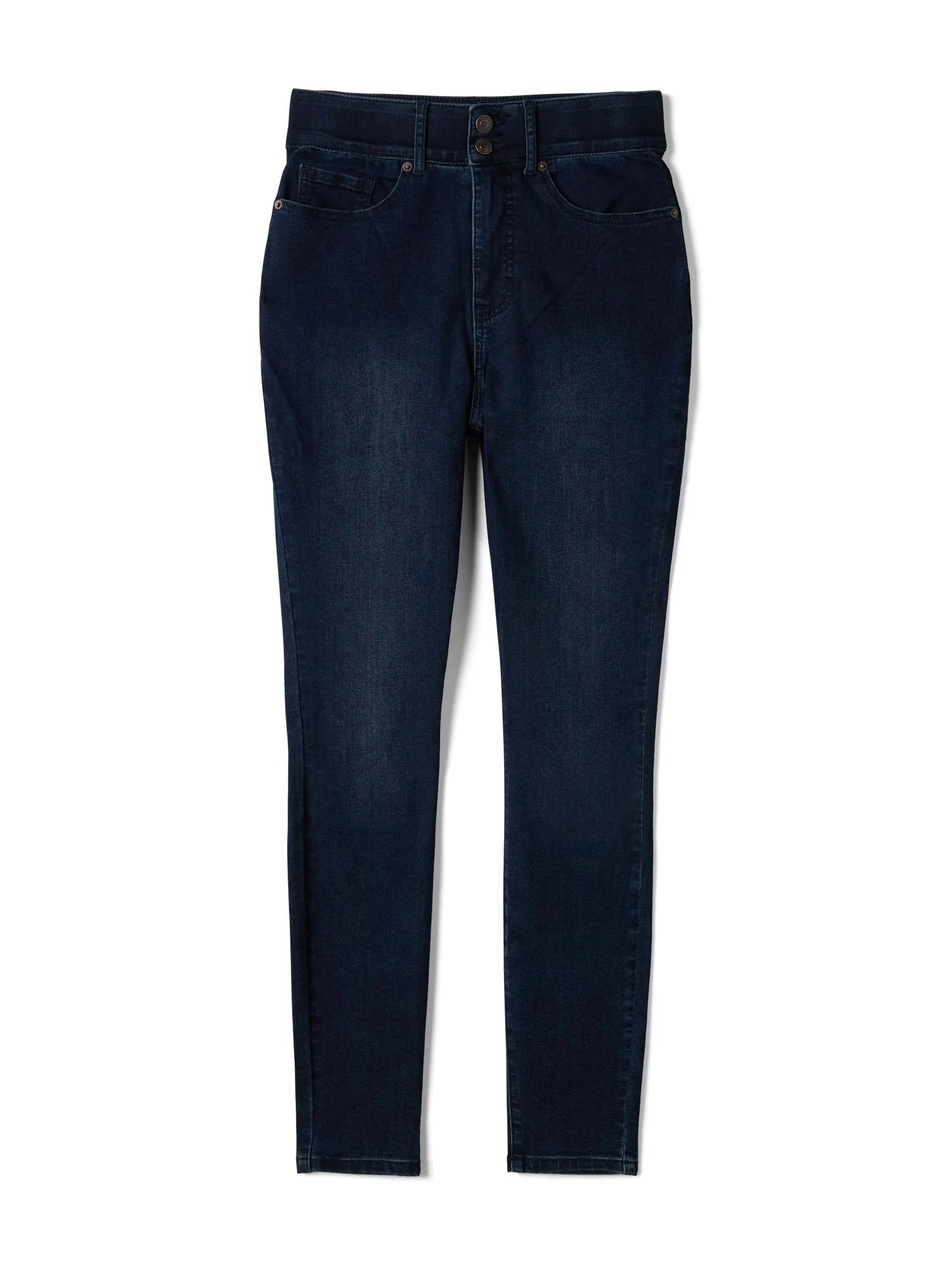 High Rise Curvy Fit Skinny Jeans in Dark Indigo - Tall Inseam