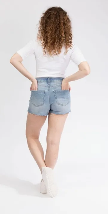 High Rise Denim Short - RE:Denim