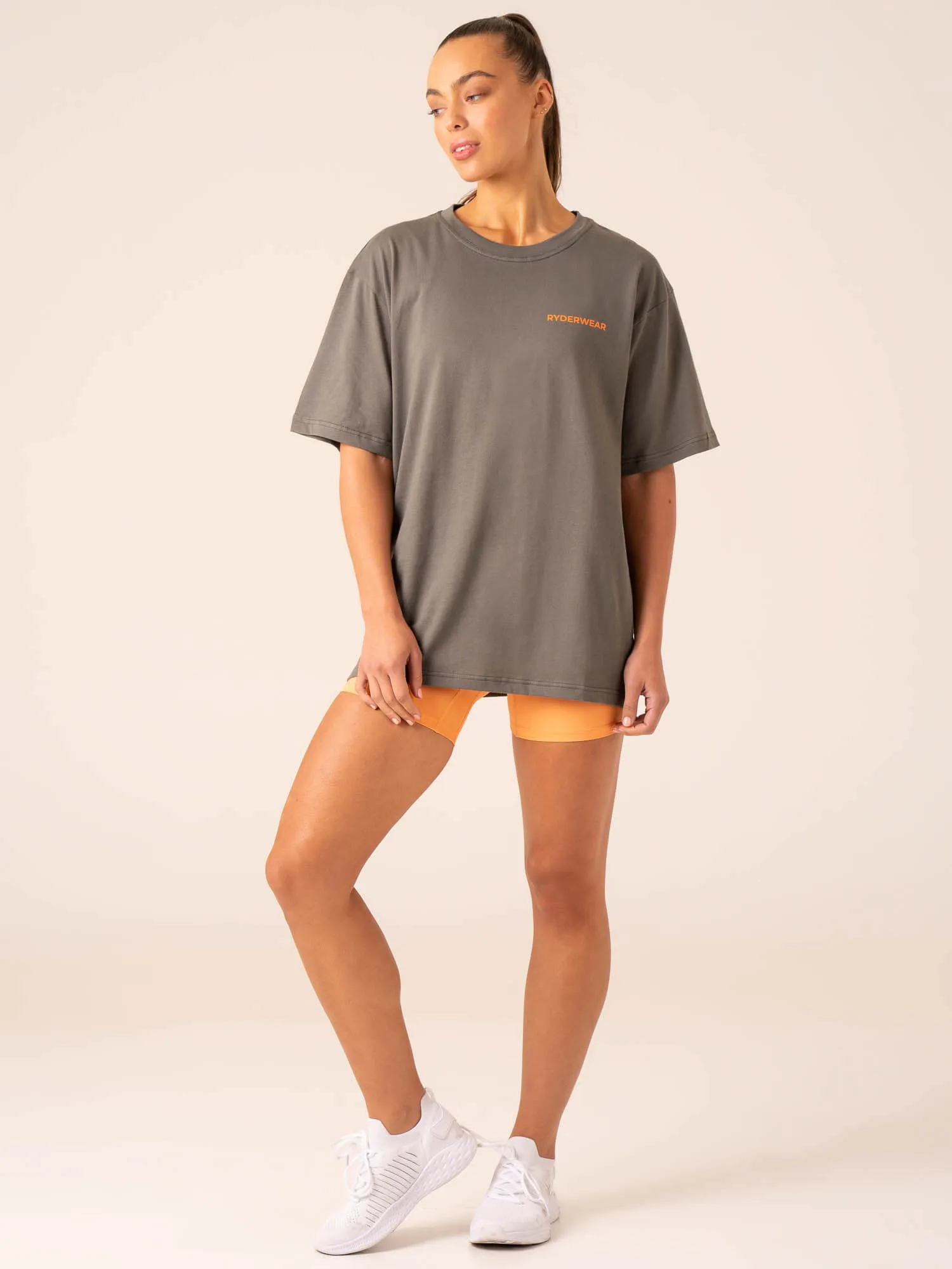 Industry Oversized T-Shirt - Charcoal