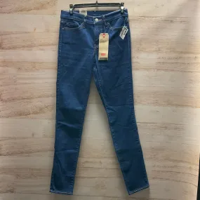 Jeans Skinny By Levis In Blue Denim, Size: 4