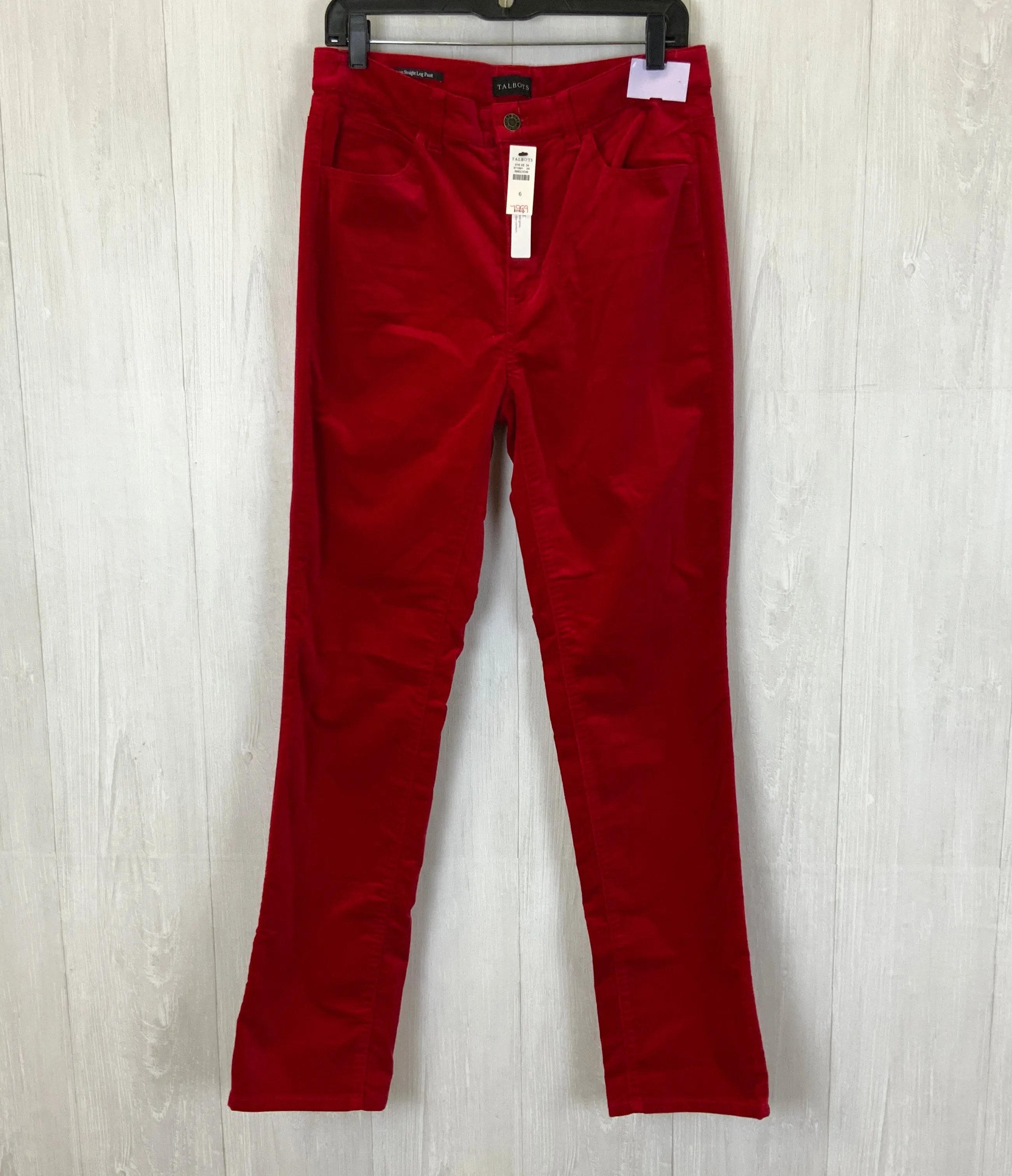 Jeans Skinny By Talbots In Red, Size: 6