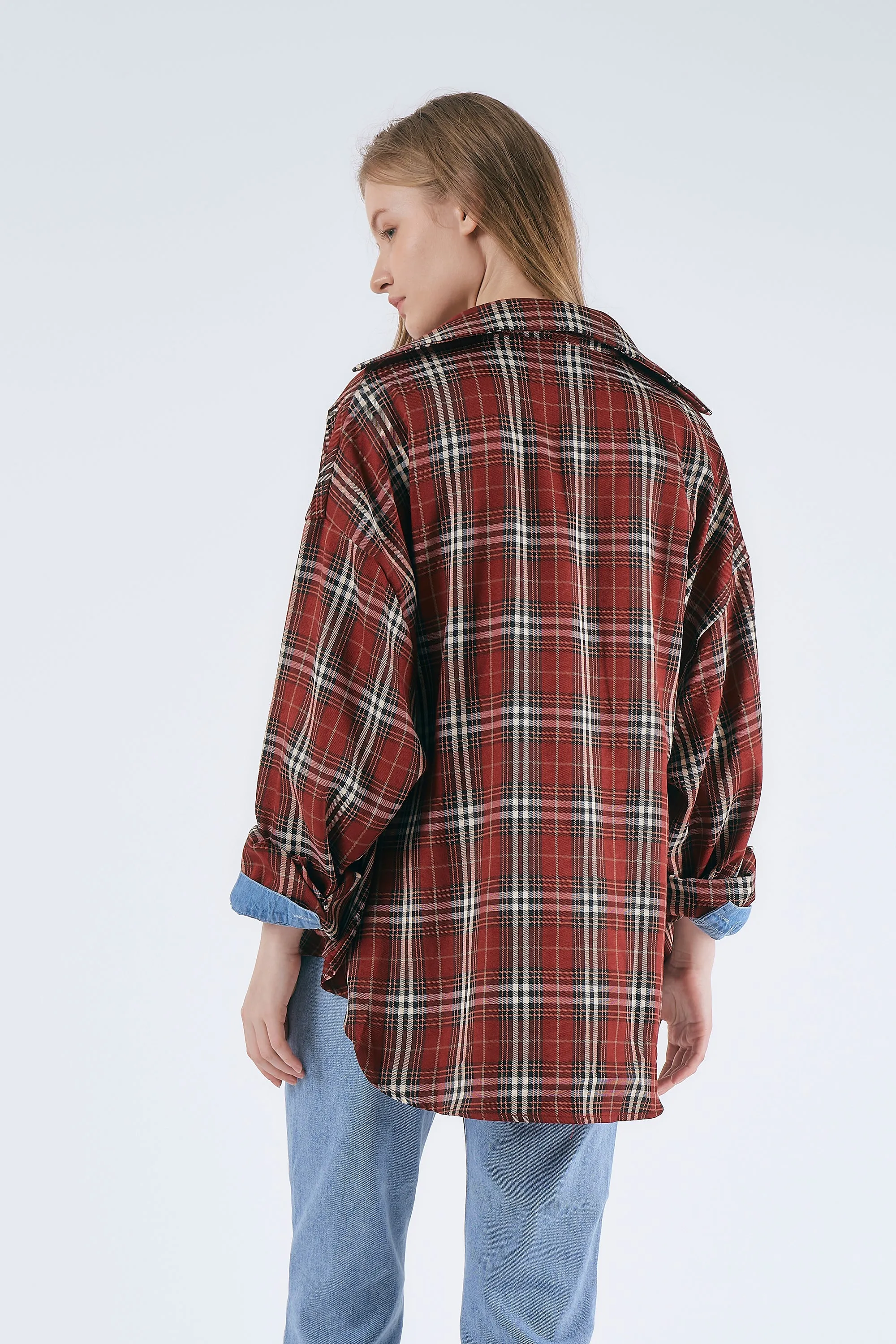 Jenna Oversized Plaid Shirt