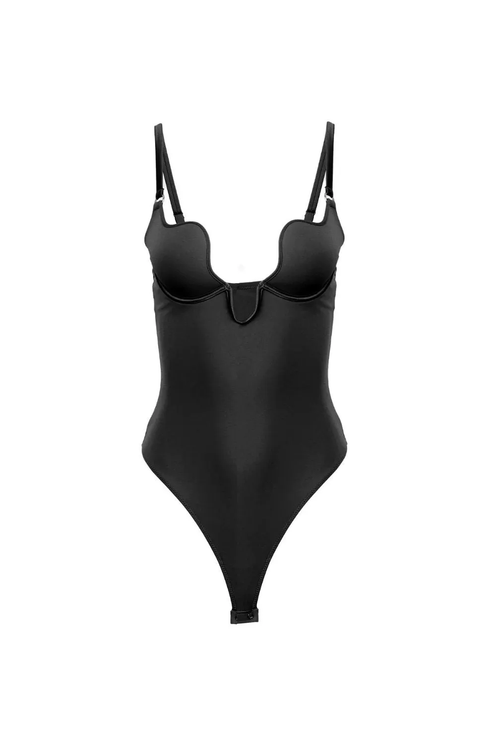 Le Stretch Micro U-Plunge Bodysuit in Black