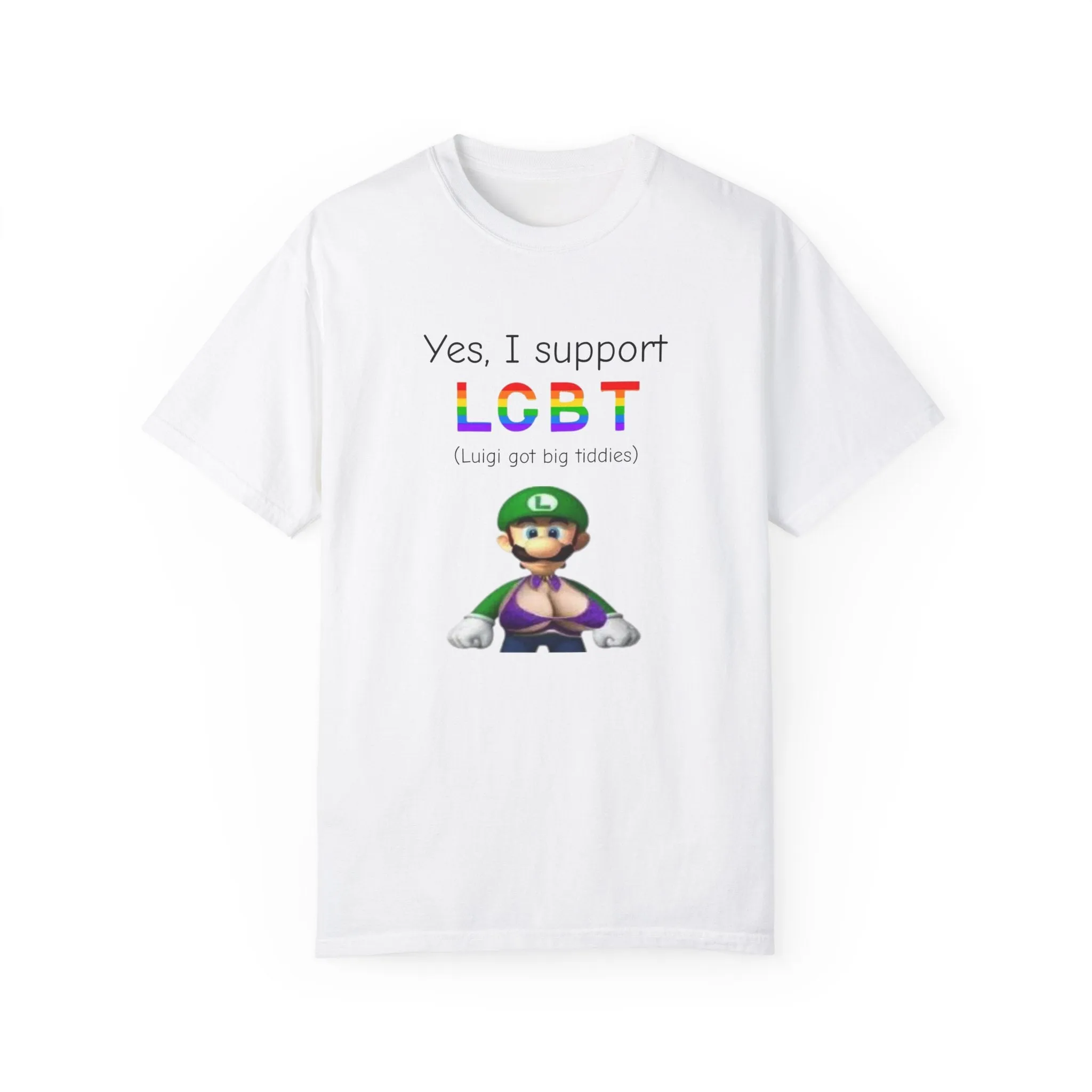 LGBT(Luigi got big tiddies) T-shirt