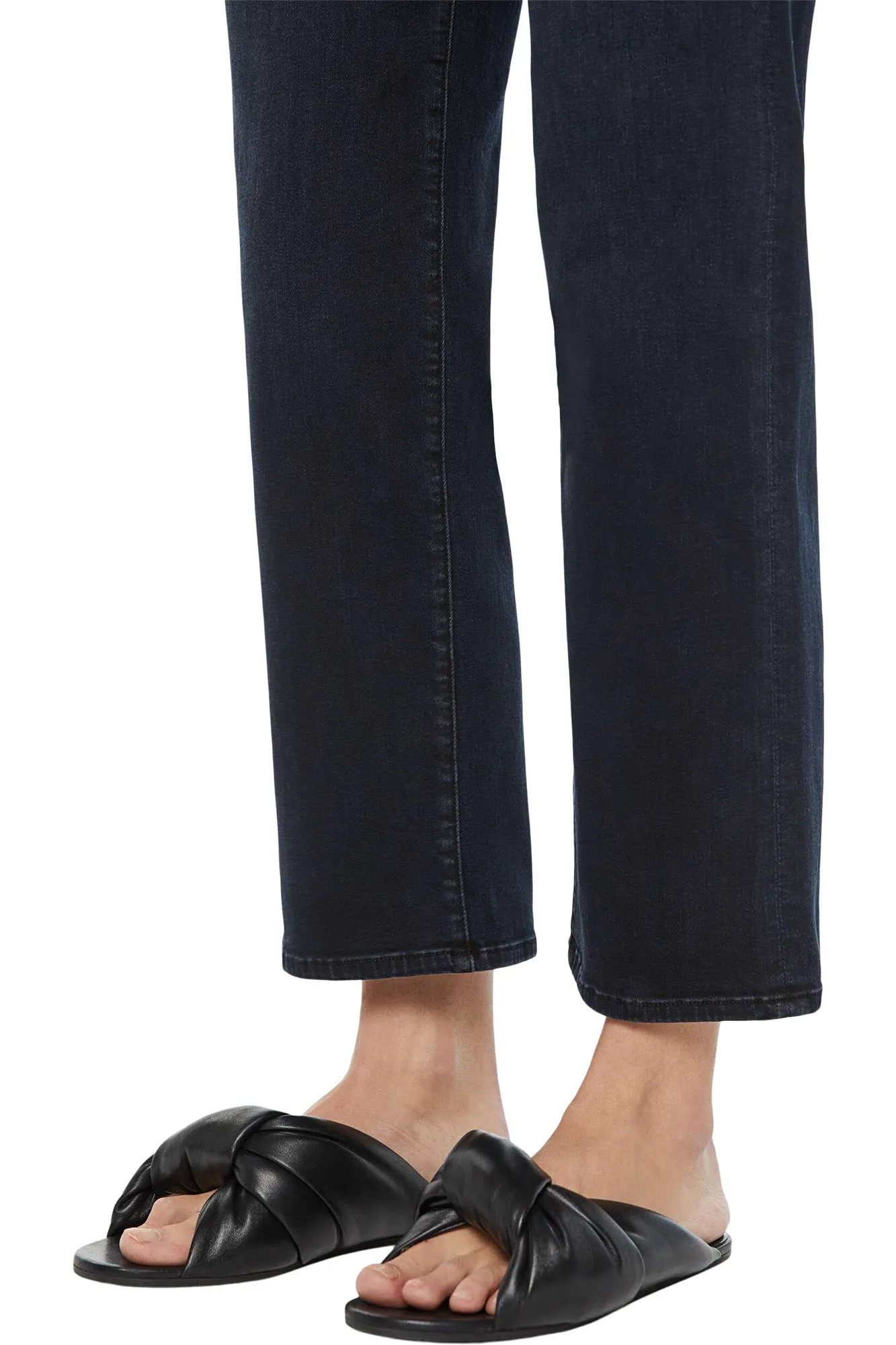 MOTHER Denim Mid Rise Zip Rambler Ankle in Night in Venice