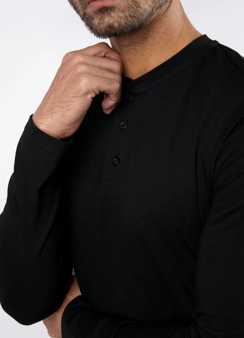 Onyx Full Sleeves Henley Tshirt