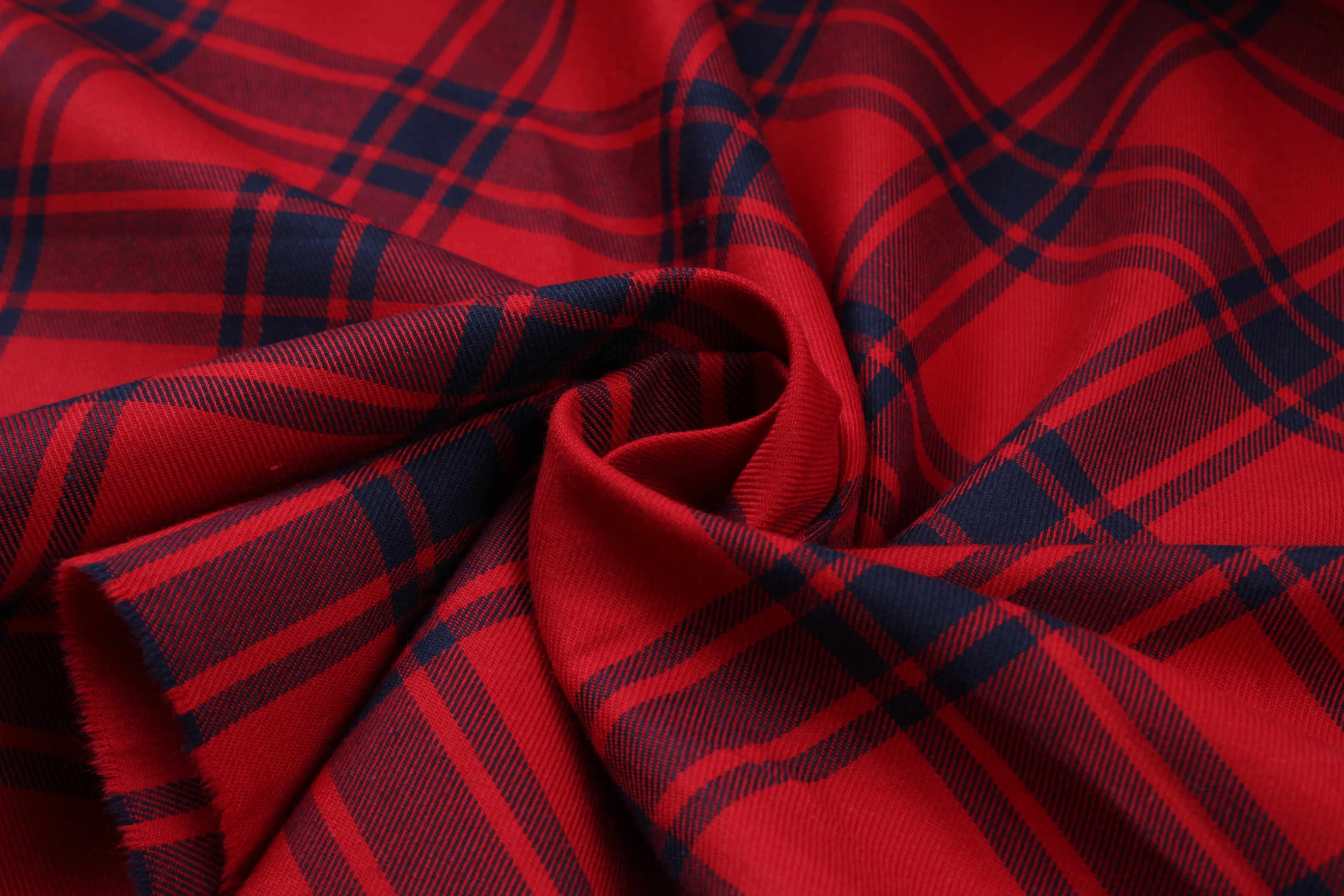 Organic Cotton Brushed Flannel for Shirts - Checks