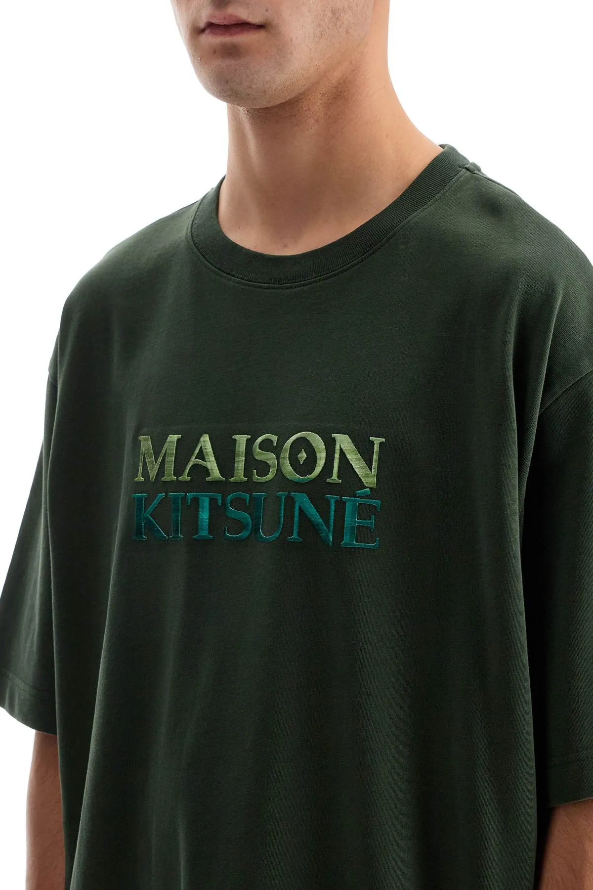 'oversized t-shirt with NM00116KJ0119 RANGER GREEN