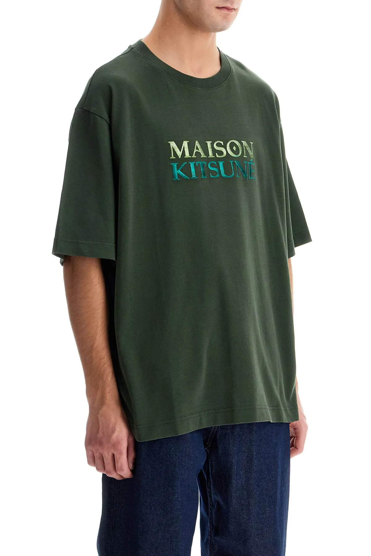 'oversized t-shirt with NM00116KJ0119 RANGER GREEN