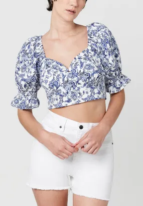 Pasley Print Stacie Cropped Top - WT0466S