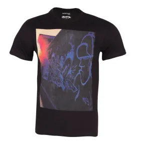 REDTAG Black Graphic T-Shirt for Men