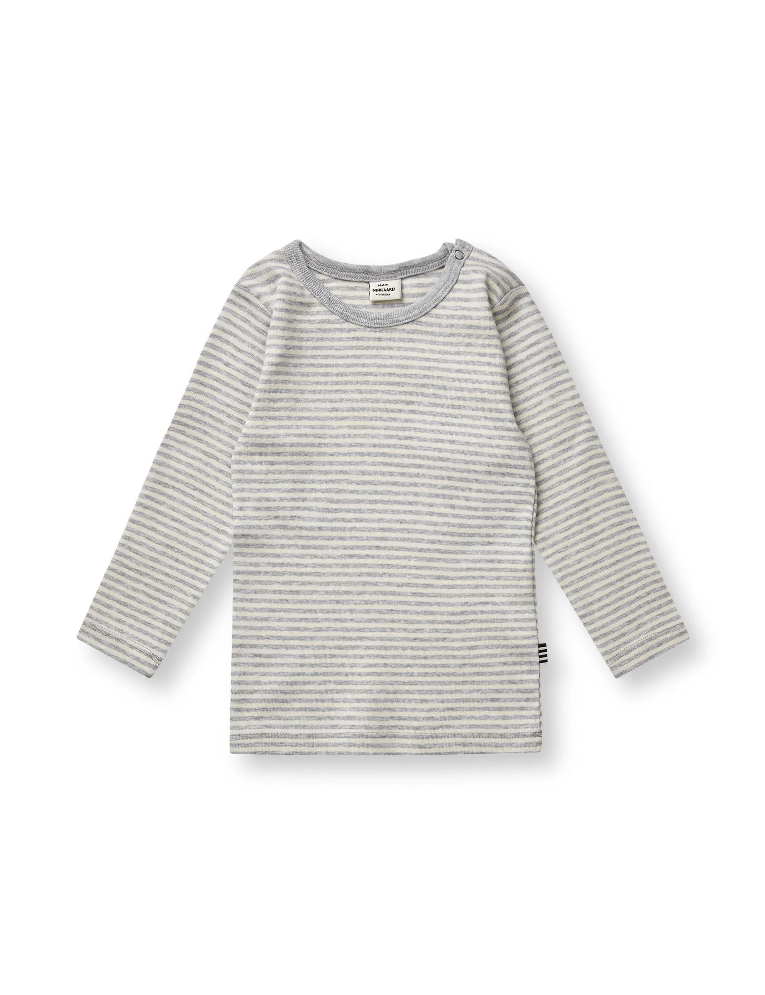 Soft Striped Rib Tobinino, Off White / Grey Mel