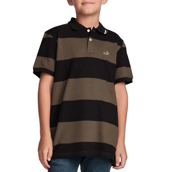 Stripe Fusion Polo-Pine