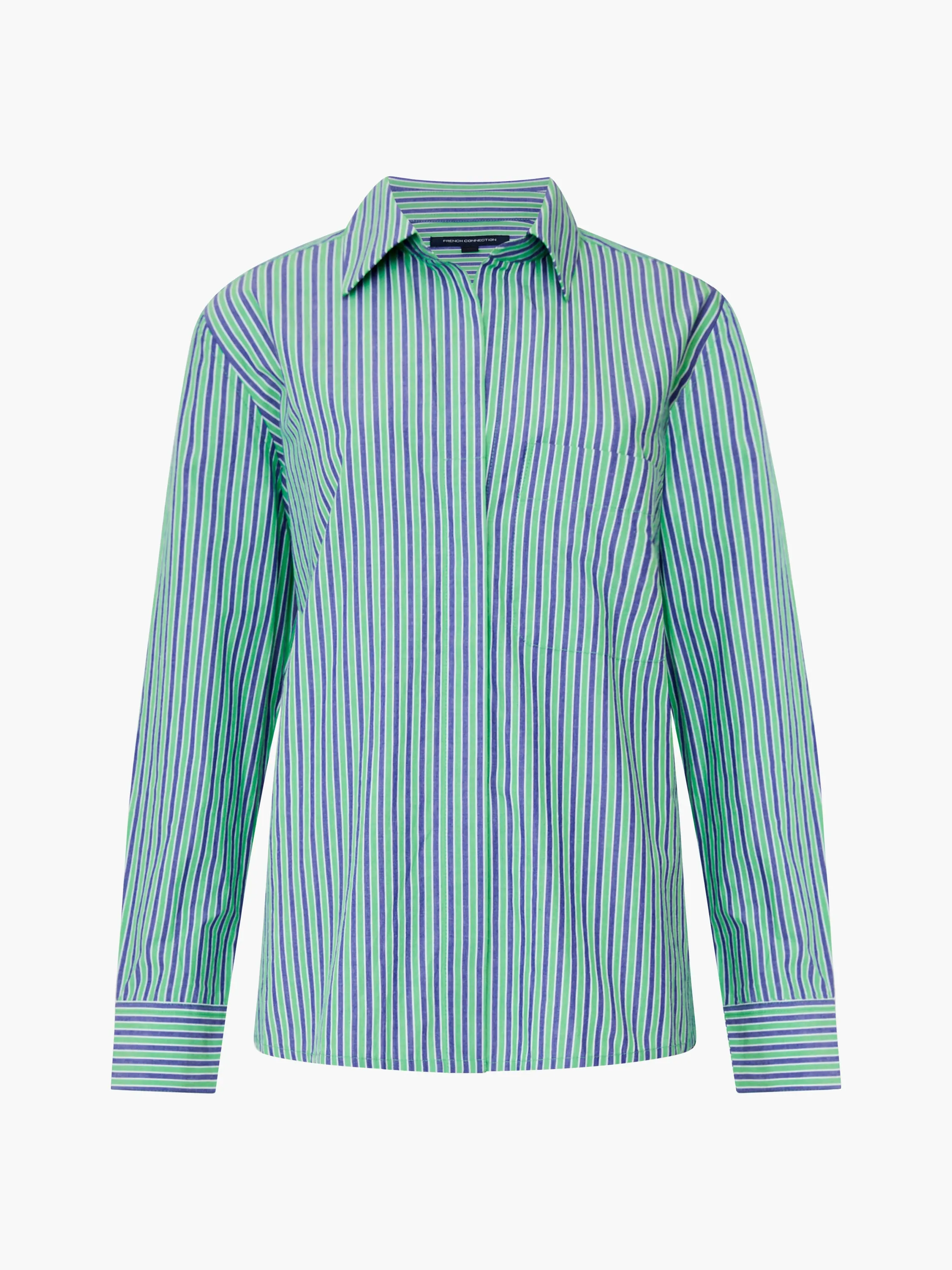 Stripe Poplin Boyfriend Shirt