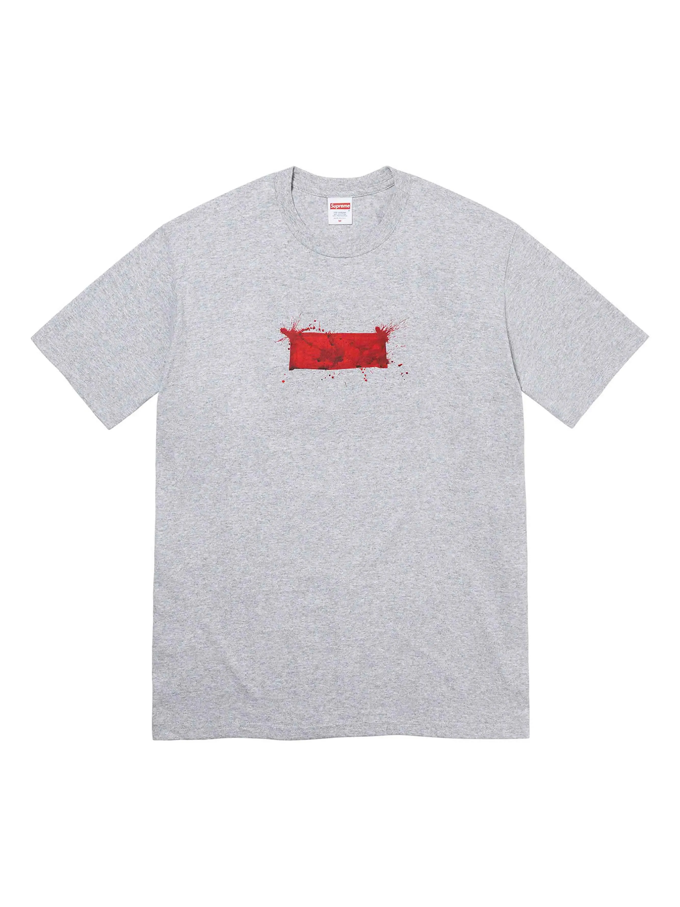 Supreme Ralph Steadman Box Logo Tee Heather Grey