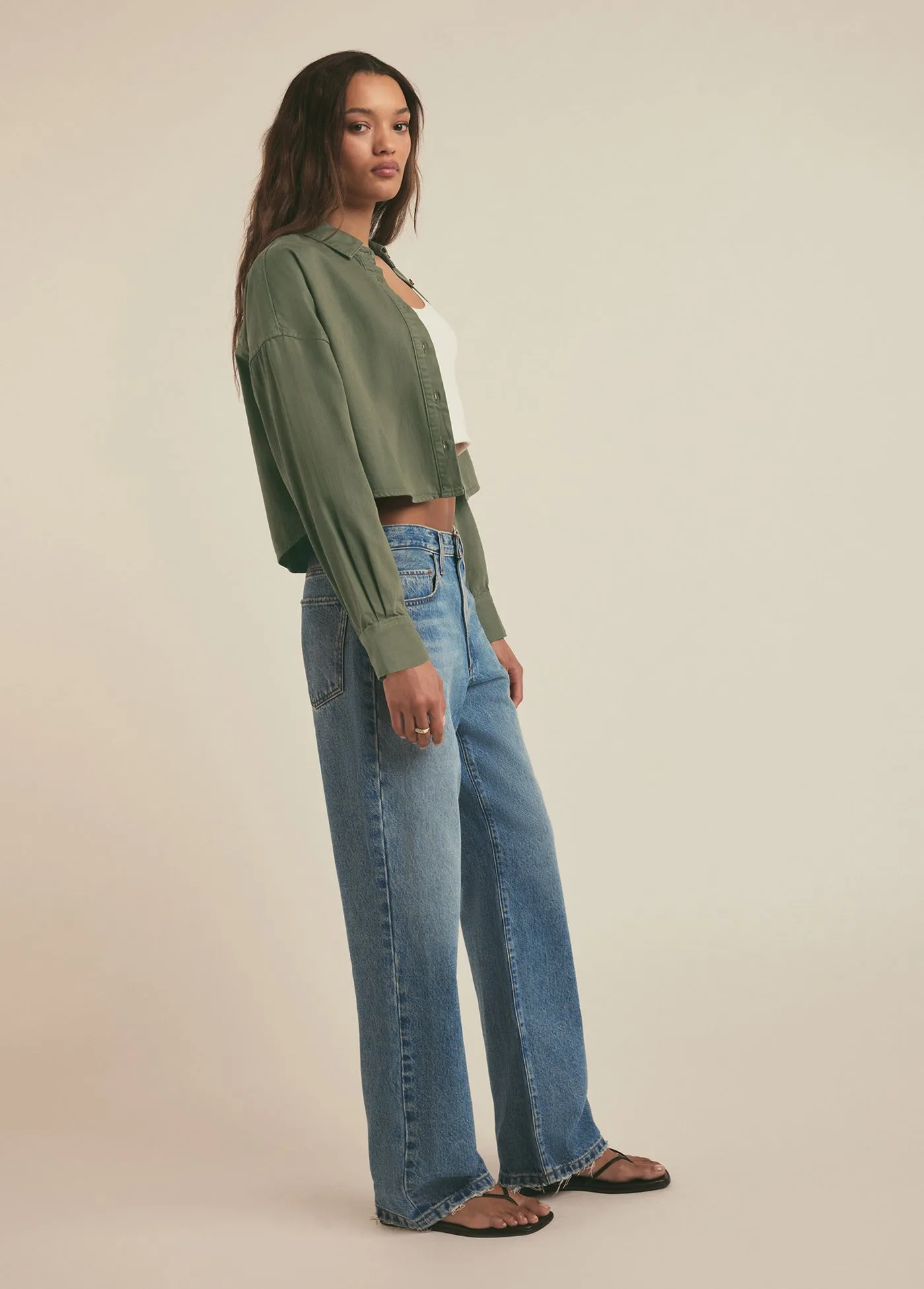 THE CROP EX-BOYFRIEND SHIRT