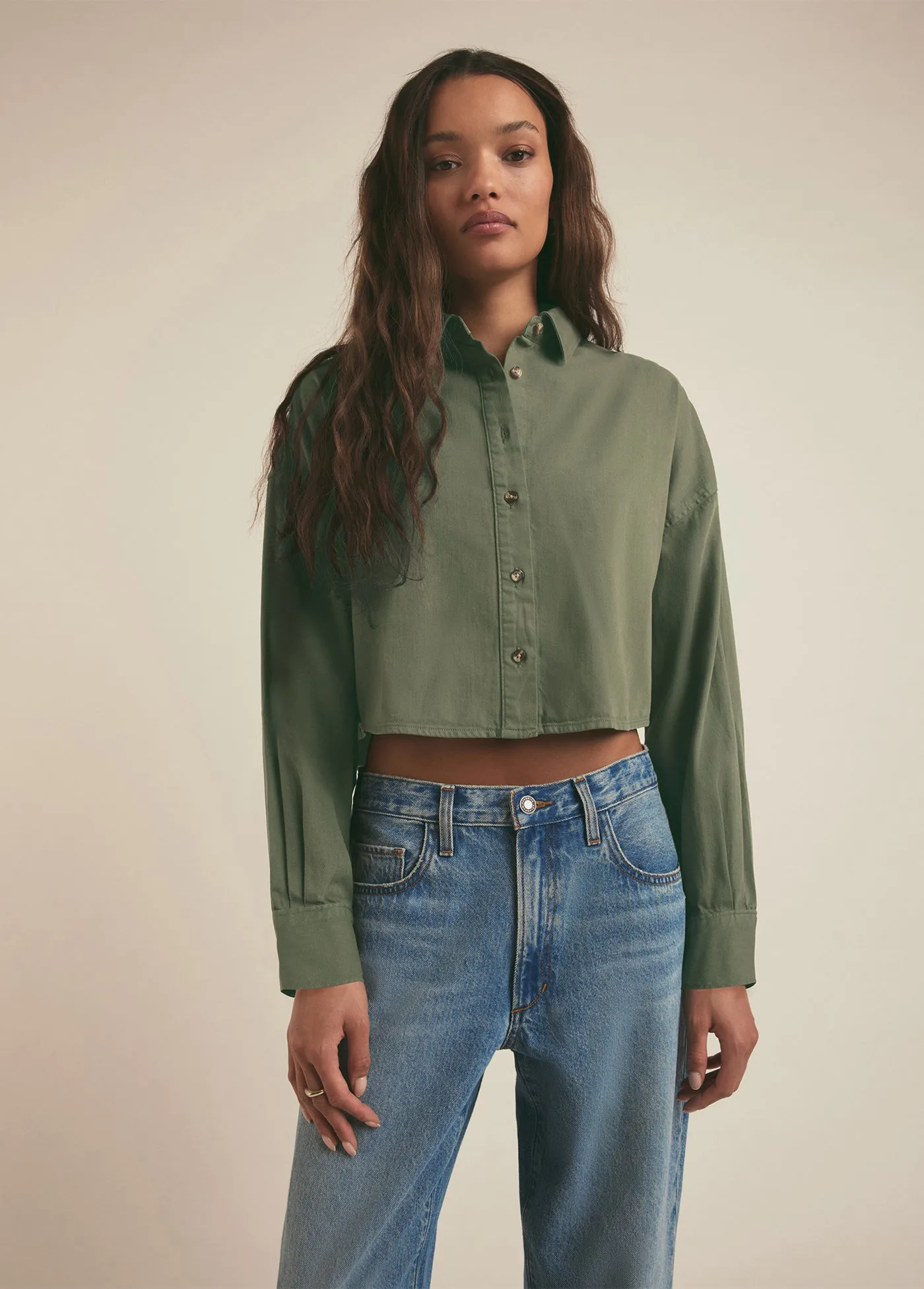 THE CROP EX-BOYFRIEND SHIRT