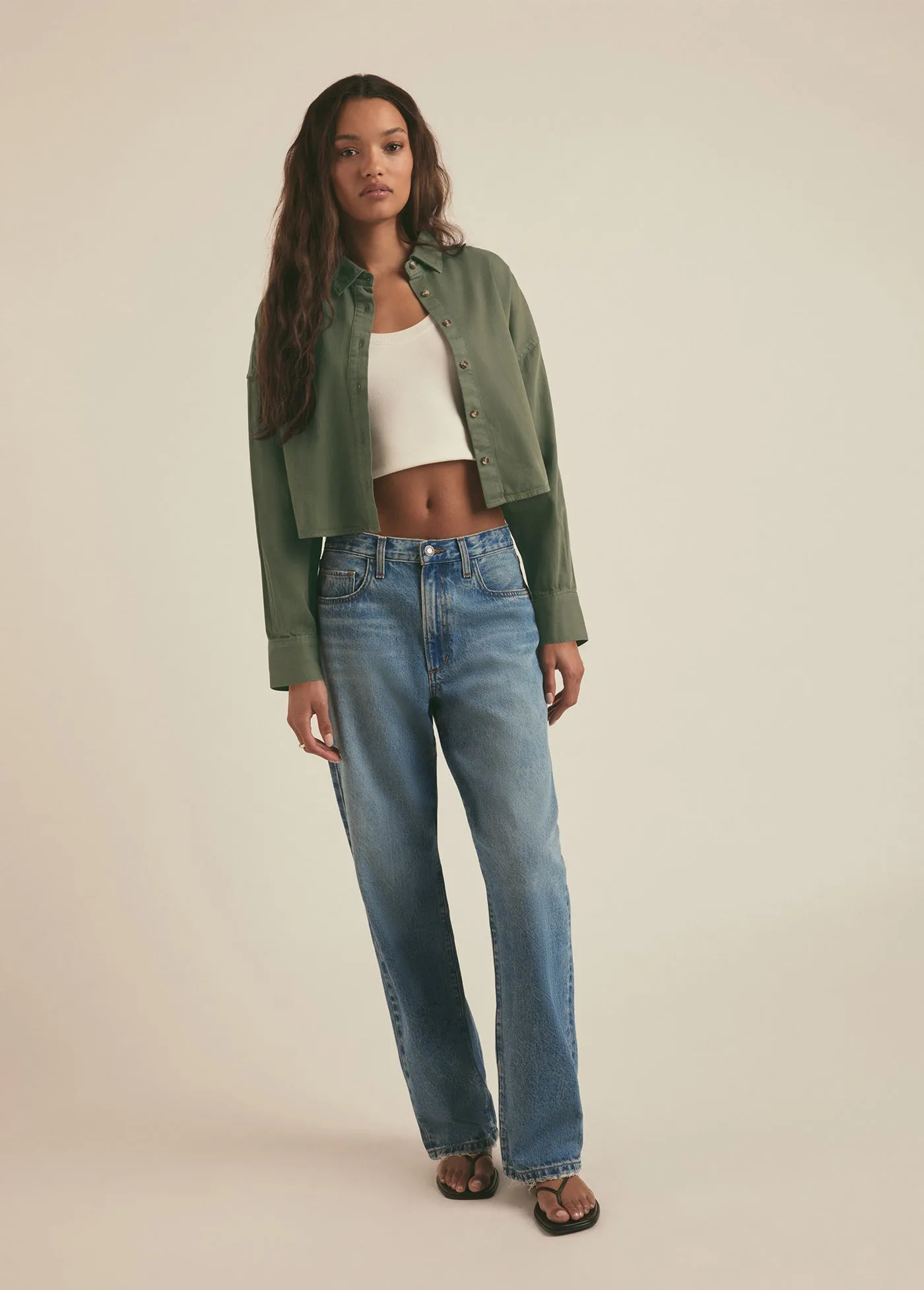 THE CROP EX-BOYFRIEND SHIRT