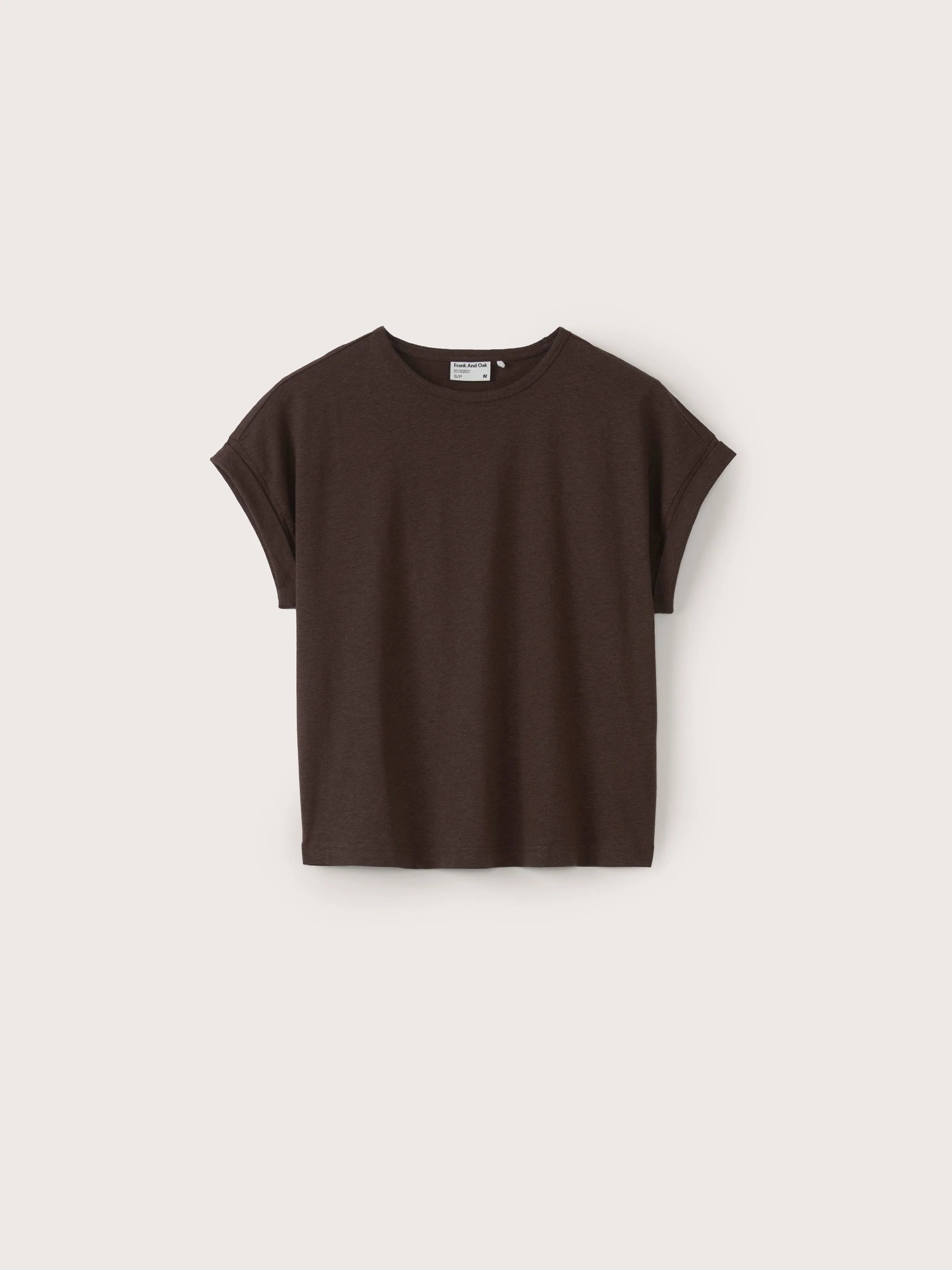 The Supersoft Hemp T-Shirt in Dark Brown