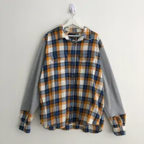 Upcycled Cozy Flannel Sweatshirt